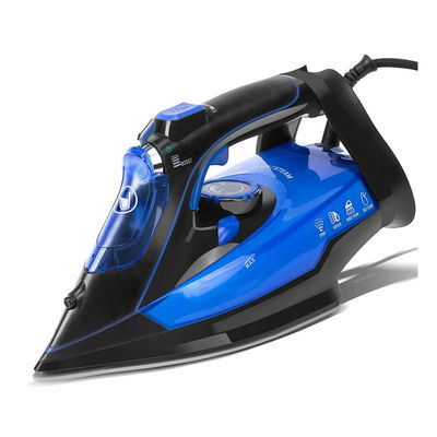 2400W Ropa hierro de vapor con suela de cerámica Turbo de vapor vertical