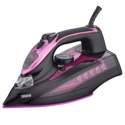 3000W de hierro de vapor pesado con control de temperatura preciso de suela de nanocerámica