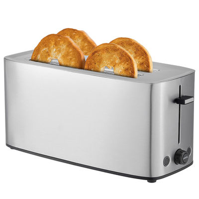 Anbolife XXL 4 rebanadas tostador logotipo eléctrico tostador portátil pan comercial de acero inoxidable tostador con 7 configuraciones de sombra