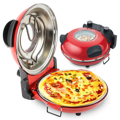 Precio directo de fábrica 12 pulgadas no adhesivo calzone fabricante de pizza horno en casa roja usar rápida diversión eléctrica multi pizza