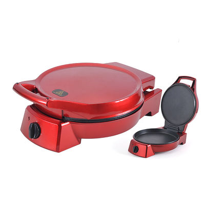 Máquina eléctrica de pizza de 12 pulgadas sin pegamento para la casa Pizza Pan Pie Cocina Calzone con control de temperatura ajustable