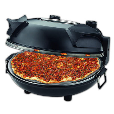 Fabricante de pizza Control de temperatura ajustable con ventana visible Piedra especial y horno de pizza eléctrico de costra crujiente