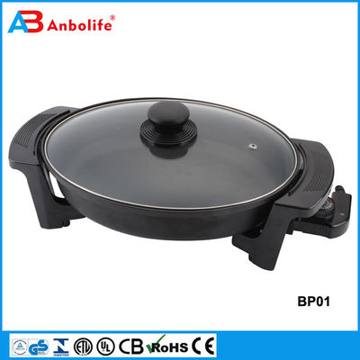 Skillet eléctrico de Culina 18/10 de acero inoxidable, interior no adhesivo, con tapa de vidrio de 12 pulgadas Ptfe redondo sin pfoa caja fuerte para lavavajillas