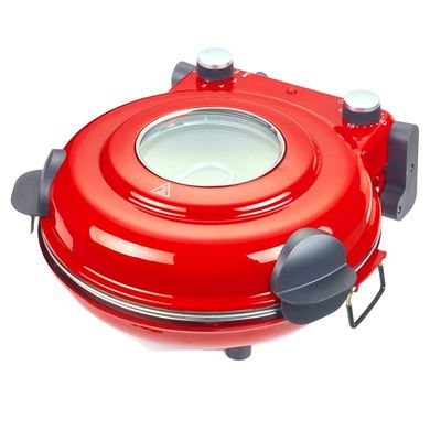nuevo diseño de revestimiento no adhesivo sartén de pizza de hierro fundido con una sartén de pizza redonda multifunción colorida de acero inoxidable