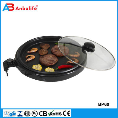 bandeja de alimento de aluminio de hierro fundido rectangular bandeja de pizza antiadherente con tapa de vidrio templado