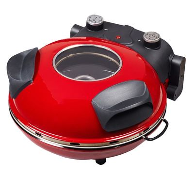 Anbolife redondo multi-fución de uso doméstico móvil de la sartén de pizza y el horno de pizza al aire libre portátil máquina eléctrica de pizza