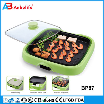 Anbo Factory venta directa en caliente sartén eléctrico redondo no adhesivo/pantalla eléctrica para pizza sartén para freír