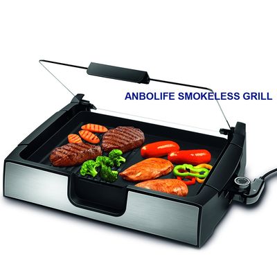 Anbo de aluminio portátil sartén antiadherente de pizza de la mejor calidad hoja de hornear multifuncional redondo transportador eléctrico horno sartén de pizza