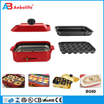 Anbo horno eléctrico de pizzaría redondo multifuncional con recubrimiento cerámico