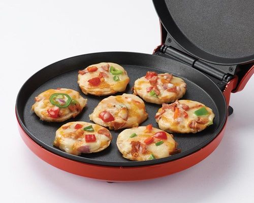 Nuevo fabricante eléctrico de pizzas portátil de alta calidad multifunción horno eléctrico de pizza sandwich / sartén de pizza