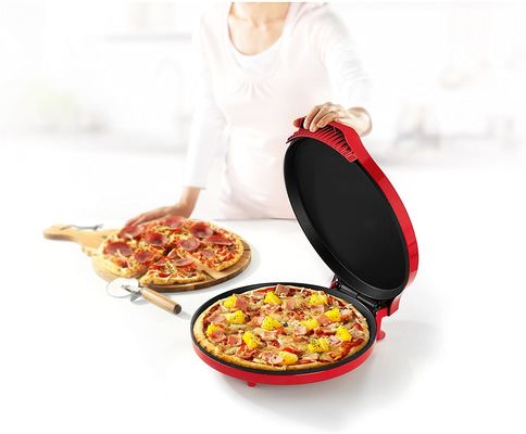 Máquina para hacer pizzas multifunción con control de temperatura ajustable Ideal para pizzas Quiches pasteles Crepes BBQ Horno eléctrico de pizza