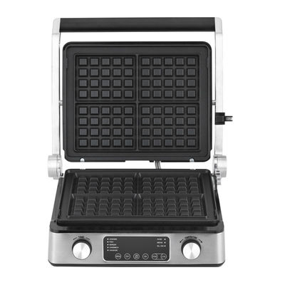 Grill eléctrico de acero inoxidable con prensa de sándwich grill de panini con dispositivo inclinado