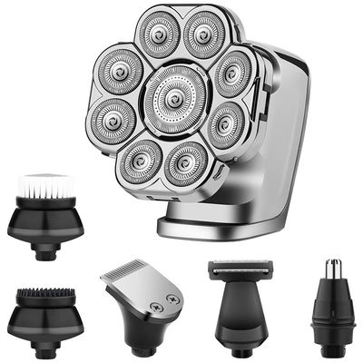 9D Hombres Productos de cuidado personal húmedos secos calvos Barbeadores eléctricos para hombres calvos