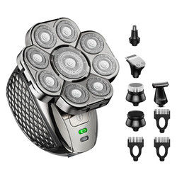 9D Hombres Productos de cuidado personal húmedos secos calvos Barbeadores eléctricos para hombres calvos