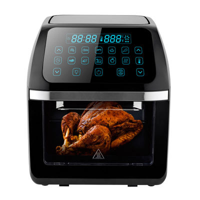 Horno de freidora de aire eléctrica digital de 12L con 8 ajustes de cocción Rotisserie deshidratador Cocina sin aceite tostadora multifunción