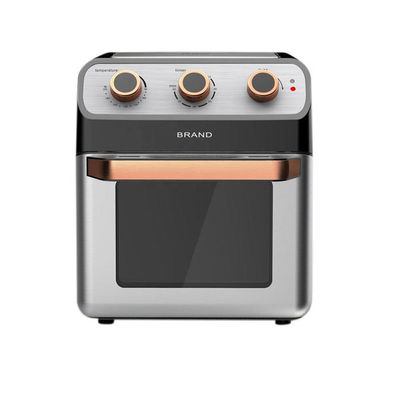 24L 12L hornos de freidora de aire cocinero de acero inoxidable eléctrico retro de gran capacidad de vidrio