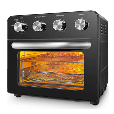 24L 12L hornos de freidora de aire cocinero de acero inoxidable eléctrico retro de gran capacidad de vidrio
