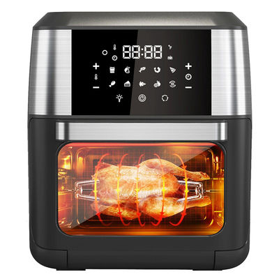 Hornos de freidora de aire de 12 litros OEM ODM Potato Chips de gran capacidad Vapor Acero inoxidable Digital eléctrico