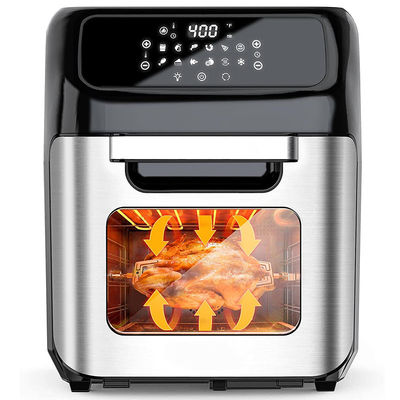 Hornos de freidora de aire de 12 litros OEM ODM Potato Chips de gran capacidad Vapor Acero inoxidable Digital eléctrico