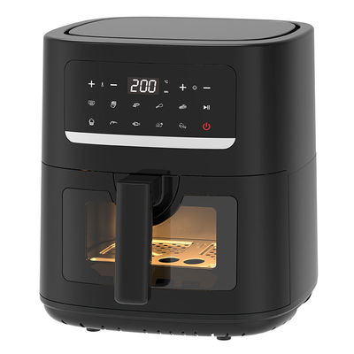 4.5L Fritadora de aire doble con 2 cestas Ver a través de la ventana de vidrio SYNC Cocinar Dos cajones