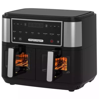 Frigorífico de aire inteligente de 2400W doble con ventana transparente visible 9L tecnología digital de dos zonas