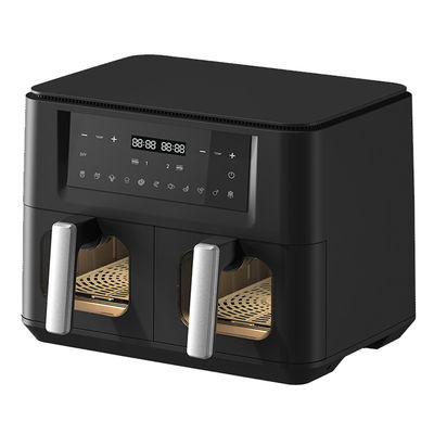 9L 2000W Frigorífico de aire inteligente Digital Cesta doble con ventana visible
