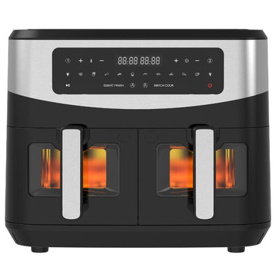 9L 2000W Frigorífico de aire inteligente Digital Cesta doble con ventana visible