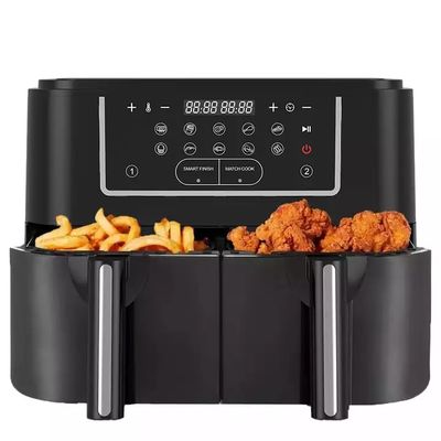 9L 2000W Frigorífico de aire inteligente Digital Cesta doble con ventana visible