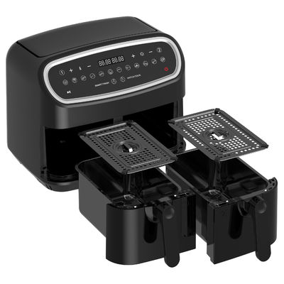 9L 2000W Frigorífico de aire inteligente Digital Cesta doble con ventana visible