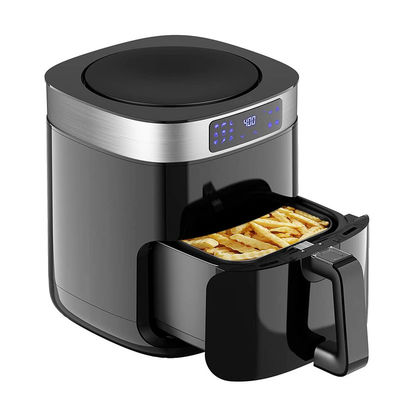 Cocina pequeña hogar eléctrico 8L freidora de aire digital 1700W cocinera de acero inoxidable zona doble cesta