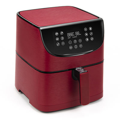 Cocina pequeña hogar eléctrico 8L freidora de aire digital 1700W cocinera de acero inoxidable zona doble cesta