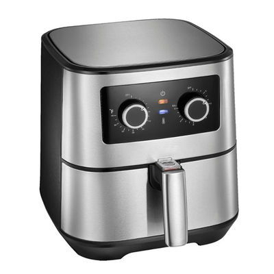 Cocina pequeña hogar eléctrico 8L freidora de aire digital 1700W cocinera de acero inoxidable zona doble cesta