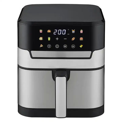 Smart Touch Screen Hermosa freidora de aire digital de 6 qts 8 en 1 personalizada sin aceite eléctrica caliente
