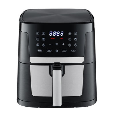 Smart Touch Screen Hermosa freidora de aire digital de 6 qts 8 en 1 personalizada sin aceite eléctrica caliente