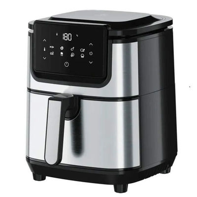 5.5L 6.5L 7L freidora de aire Pequeños aparatos de cocina Horno sin aceite Acero inoxidable Digital inteligente