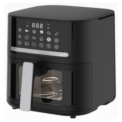 Fritera de aire digital compacta y inteligente 6.5L 7L Ventana visual nueva Freidora De Aire eléctrica con Wifi