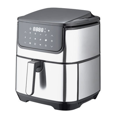 OEM 6L 8L de acero inoxidable freidora de aire digital 1800W