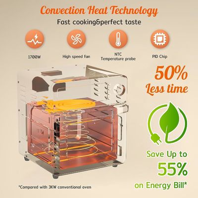 Friterías eléctricas de aire de 15L con rotisería para la familia 10 en 1 Friterías de aire de acero inoxidable tostadora horno parrilla