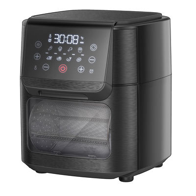 Frigorífico de aire digital de 1800W Frigorífico de aire caliente Smart Touch Screen 12L Frigorífico de aire sin aceite Horno