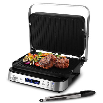 Grill eléctrico desmontable de barbacoa a medida Panini comercial 2 en 1