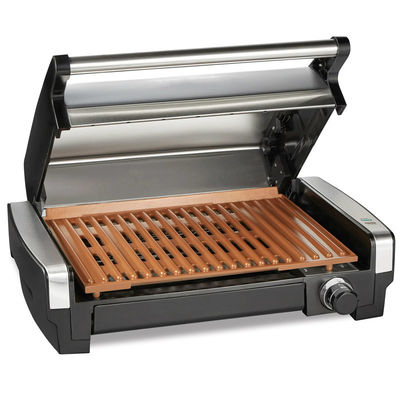 Grill de prensa eléctrica Panini con control de temperatura y horario