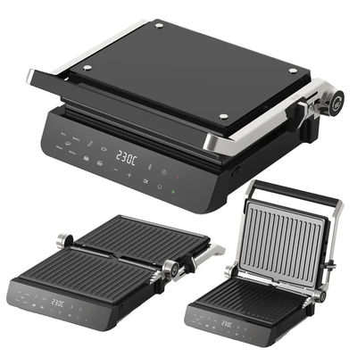 Grill de barbacoa de 4 rebanadas de interior desmontable Prensa Panini con control de botón