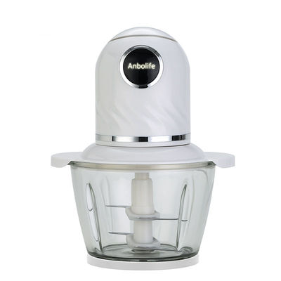 Chopper de mezcladora de 400W profesional 2L de acero inoxidable de vidrio triturador eléctrico de carne
