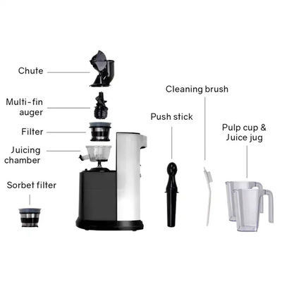 Zumo de cítricos de boca grande 9 en 1 mezclador de jugo fresco para el hogar