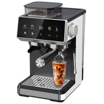 Máquina de café eléctrica de café profesional potente de 15/20bar bomba de presión capuchino Latte molinilla hecha de plástico duradero