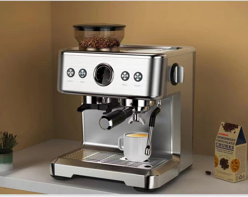 20 Bar Máquina de expreso italiano Casilla de acero inoxidable cepillado