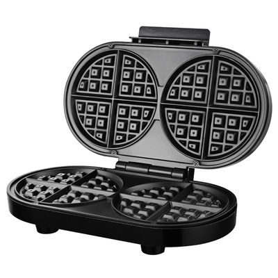 2 trozos de relleno profundo de waffle Sandwich Maker Grill BBQ desmontable Revestimiento antiadherente para cocinar cocinas Grill eléctrico parrillas