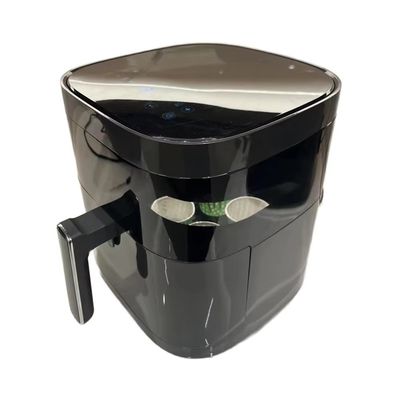 Toque digital 6l Fritadora eléctrica de aire horno de acero inoxidable multifuncional pequeño cuadrado inteligente saludable para uso doméstico