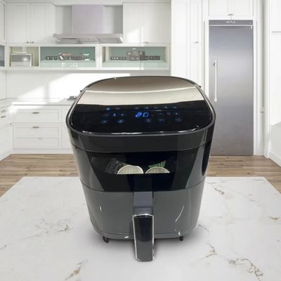 6l Frigorífico inteligente de aire horno de acero inoxidable multifuncional pequeño cuadrado saludable eléctrico para el hogar