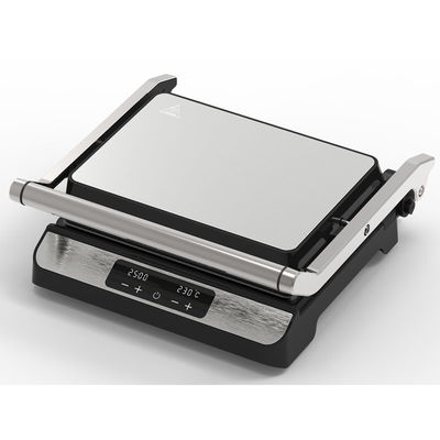 2000W eléctrico digital de gran contacto barbacoa parrilla sin humo aparato de cocina para el hogar desmontable 4/6 rebanada Panini Maker